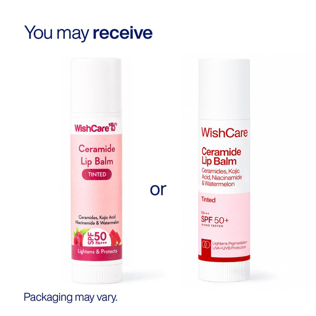 WishCare Ceramide Lip Balm Tinted with SPF 50 PA+ 5g
